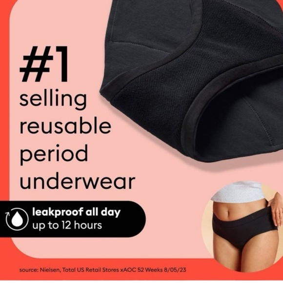 IMPROVED Thinx For All Super Absorbency Reusable Period Underwear Briefs M NIB - Picture 3 of 16